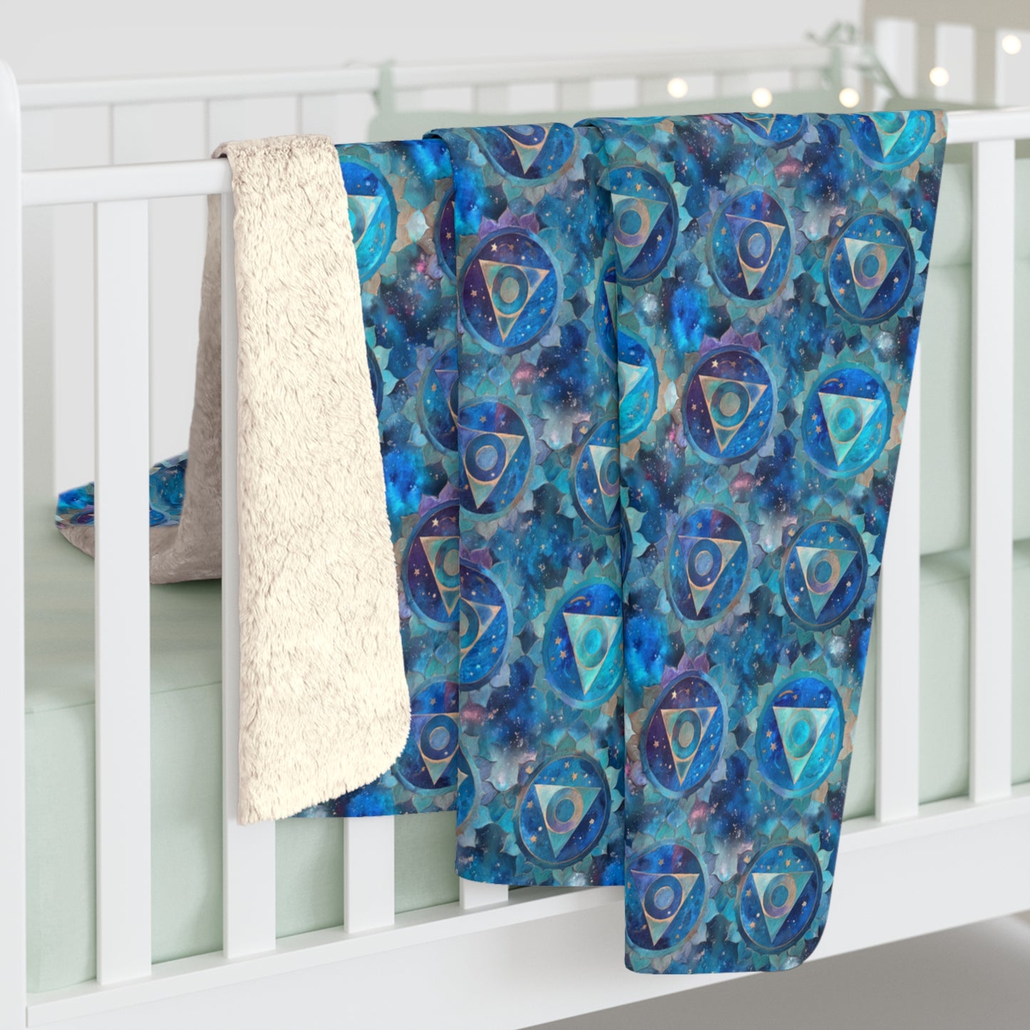 Throat Chakra Sherpa Blanket