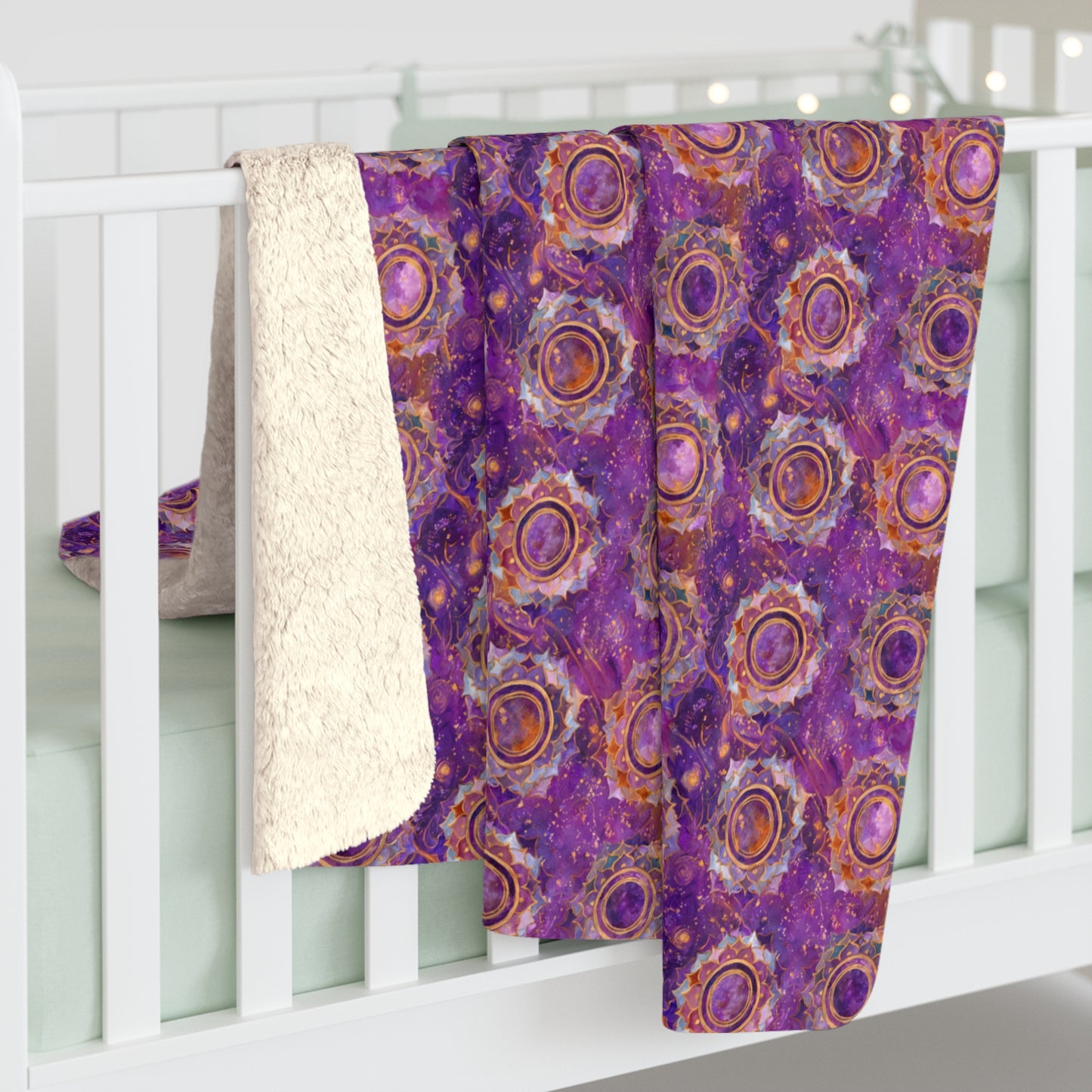 Crown Chakra Sherpa Blanket